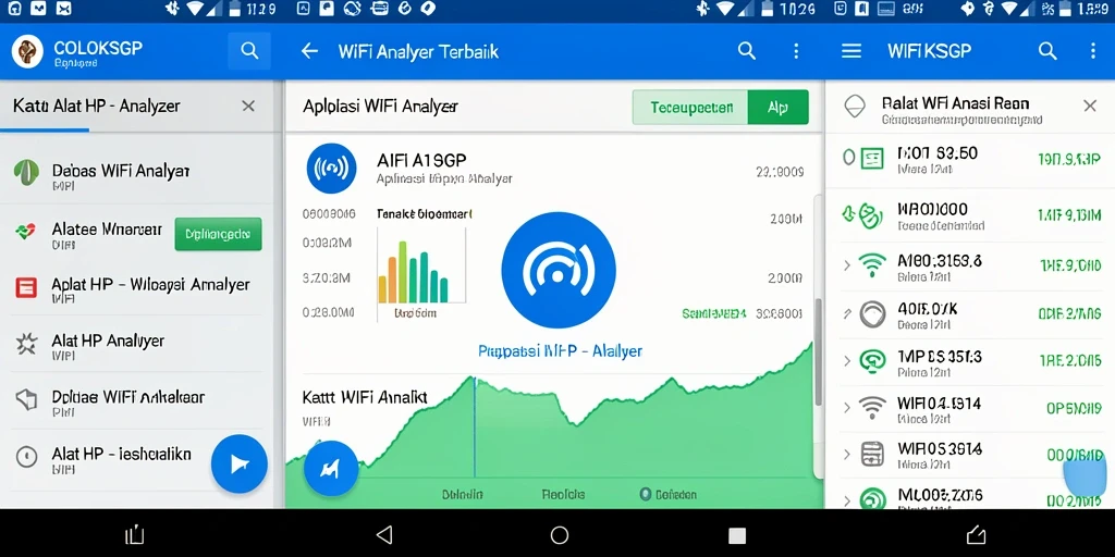 Antarmuka utama COLOKSGP menampilkan analisis WiFi dengan jelas.
