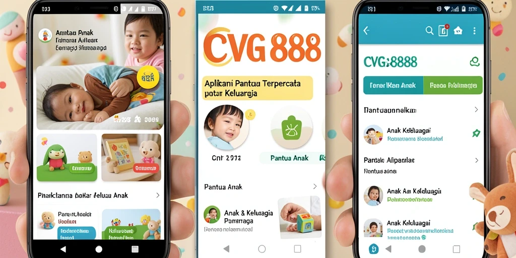 Antarmuka aplikasi CVG8888 yang memudahkan pemantauan aktivitas anak.