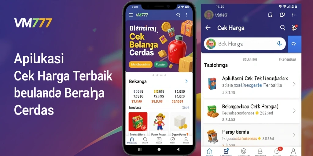 Tampilan antarmuka VM777 saat membandingkan harga produk.
